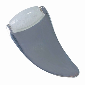 Rouleau facial en alliage de zinc cristal blanc, outil Gua Sha, outil de spa - Product Image 2