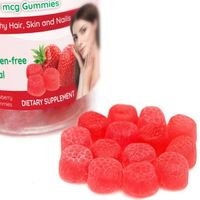 Vente en gros de suppléments pour la peau et les ongles 5000MG, multivitamines, gommes à la biotine, gommes vitaminées pour la croissance des cheveux