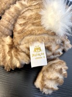 Peluche Lapin Rayé Style Vintage avec Sac Anti-Poussière Offert – Qualité Héritage, Jouet de Crèche, Boutique, Animal en Peluche Super Doux, Cadeau