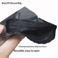 Nouveaux Sacs en PE Noir à Fermeture Zip Refermable, Épais, Anti-Lumière, Opaques, Non Transparents, pour Usage Agricole
