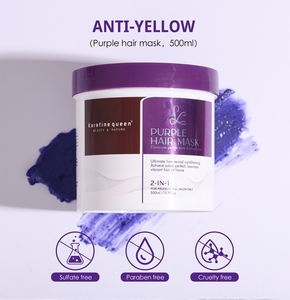 <span class=keywords><strong>Mascarilla</strong></span> Capilar Romacy Amarillo Púrpura <span class=keywords><strong>para</strong></span> <span class=keywords><strong>Cabello</strong></span> Rubio Platino Decolorado, Gris Plateado, <span class=keywords><strong>Cenizo</strong></span> y Cobrizo, Hidratante, Reparadora y Nutritiva - Product Image 5