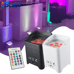 Portable 6x18W RGBWA+UV LED Par Light Rechargeable Uplight with WiFi APP Control - Product Image 1