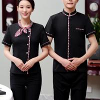 Tenues de travail classiques pour serveurs et serveuses, uniformes de restaurant OEM, designs d'uniformes de restaurant formels, uniforme de serveur en coton asiatique