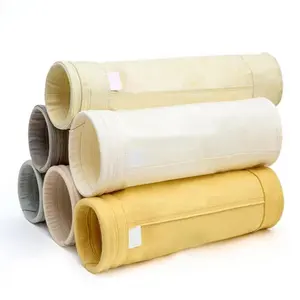 2024 sacos de pó de feltro agulhados de fibra de vidro composto novo e usado sacos de filtro de malha para restaurantes indústrias feitas de fibra de vidro nylon PPS PP