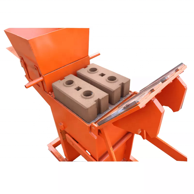 Hand Press QMR2-40 Interlocking Manual Compressed Earth Clay Brick Making Machine