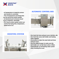 Ligne de friture automatique à haute productivité, machine à frire industrielle pour nuggets de poulet, hamburgers et frites, pour utilisation en usine