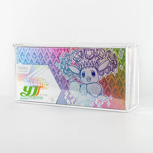 Boîte de collection Super Premium avec logo personnalisé <span class=keywords><strong>Pokemon</strong></span> Prismatic Evolutions SPC en acrylique, protégée contre les UV, avec couvercle magnétique - Product Image 1