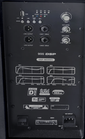 LA315DB Enceinte active 3 voies 15 pouces avec amplificateur de classe D, DSP et USB, pour scène, église, discothèque et événements en direct