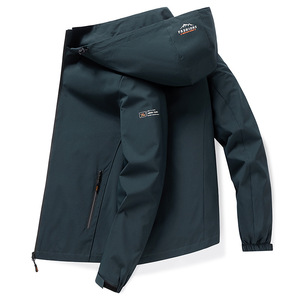 Chaqueta Cortavientos con Capucha Tiyo para Hombre, para Invierno, Aire Libre, Corte Ajustado, Dobladillo Recto con Etiqueta - Product Image 2