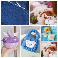 Aiguille à tricoter Portable jauge règles Crochet crochet fil Wrap Guide conseil filature carte de contrôle outil de tricot pour compter