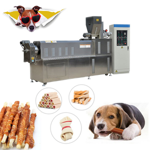 מכונת ייצור מקלות לעיסה לכלבים עם מנוע ו-PLC, נירוסטה, תפוקה גבוהה 120-150 ק\\\"ג/שעה - Product Image 1