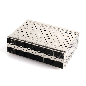 Ensemble de connecteurs de fibre <span class=keywords><strong>optique</strong></span> SFPP-3131-L, cage SFP 2x2, connecteur femelle avec conduit de lumière pour module de fibre - Product Image 5