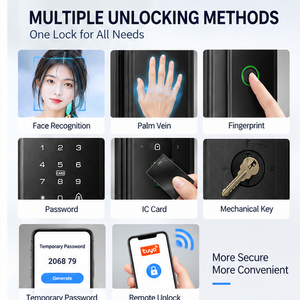 Cerradura Inteligente WiFi K36 Tuya con Reconocimiento Facial, Huella Dactilar y de Palma de la Mano, Cerradura Digital con Acceso Remoto para Hotel y Apartamento - Product Image 5