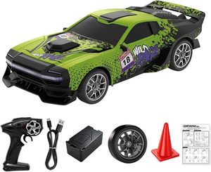 Nouvelle arrivée EPT : Voiture RC 4x4 de drift 2,4 GHz entièrement proportionnelle avec télécommande, <span class=keywords><strong>camion</strong></span> de course, lumières LED et pneus doubles - Product Image 1
