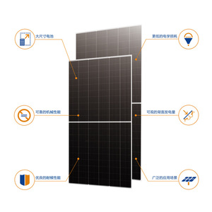 Panel Solar Bifacial Yingli 550W 555W 560W Celda de 182mmx182mm Alta Eficiencia Para Uso Comercial - Product Image 1