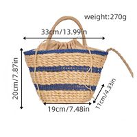 Sacs de plage en paille bohèmes personnalisés avec logo, faits à la main pour femmes, en raphia tressé, sac fourre-tout avec fermeture éclair, doublure pour les vacances, à porter à l'épaule