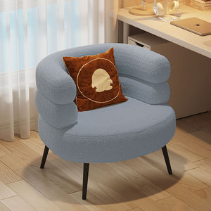 Poltrona Relax per Soggiorno, Sedia per Trucco da Camera da Letto con Applicazione Relax per Appartamento, Casa, Ufficio, Sedie da Interno in Velluto - Product Image 5