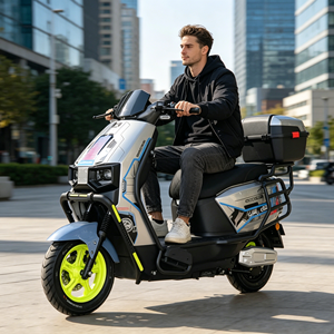 Factory <b>Cheap</b> Wholesale 60V 72V 1000W 2 Wheeled Disc Brake Electric Motorcycle <b>Scooter</b> City Commuting Electric Motorcycle - Product Image 1