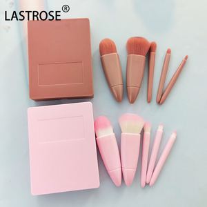 Meilleur ensemble de pinceaux de maquillage économique 5 pièces avec organiseur, pinceaux de maquillage moelleux de haute qualité pour filles - Product Image 3