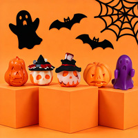 Moule à gâteau en silicone de qualité alimentaire pour Halloween, citrouille, fantôme, résistant à la chaleur, écologique, réutilisable, moule à bougie aromatique, zombie, diable