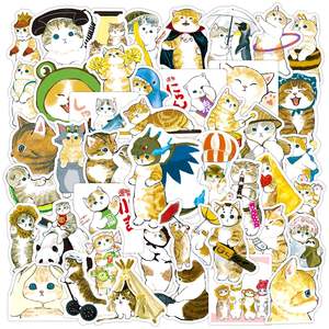 HOYO 300 autocollants Tomcat, autocollants en vinyle imperméables pour chatons, animaux <span class=keywords><strong>de</strong></span> compagnie, pour scrapbooking, ordinateur portable, journal, skateboard, valises - Product Image 5