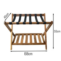 Étagère à chaussures pliable en bambou, support à bagages en bois pour chambre d'hôtel, entrée, organisateur de rangement multi-niveaux, vente en gros OEM