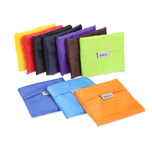 Borsa per la spesa portatile pieghevole all'ingrosso vendita calda colori modello piccola maniglia borsa per la spesa in Nylon - Product Image 2