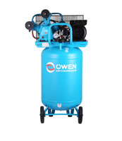 Compresseur d'air industriel certifié CE TUV 3KW 4HP, réservoir vertical 100L, 8 bars, 360L/min, haute performance pour atelier européen