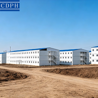 Bâtiments modulaires en structure acier CDPH pour bureaux et dortoirs de chantier, conçus pour les travailleurs télétravailleurs