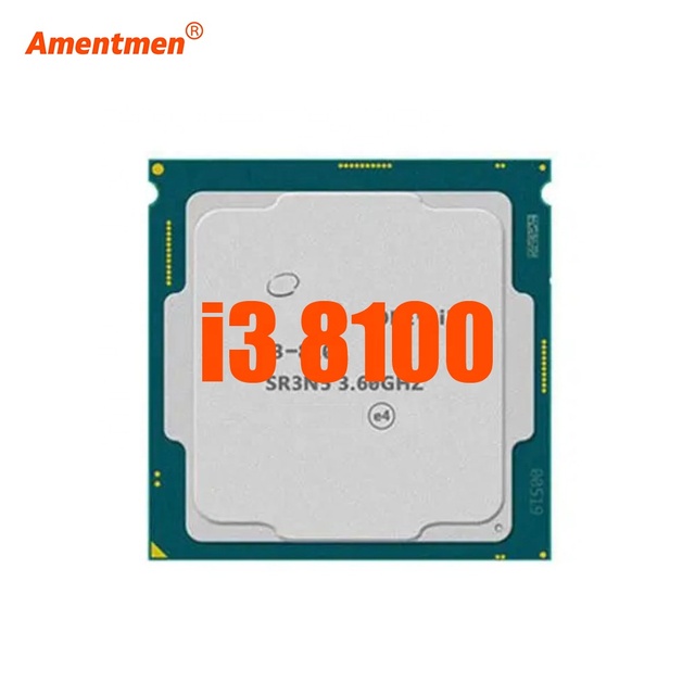 For Intel I3-8100 I3 8100 SR3N5 3.6 Ghz Quad Core 6M 65W LGA1151 CPU Processor Reused Condition a