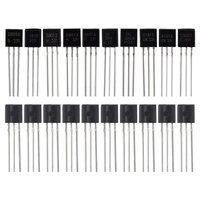Kit de transistors 200 pièces BC327 337 2N2222 2N2907 2N3904 2N3906 S8050 S8550 A1015 C1815 PNP/NPN, ensemble de 10 valeurs de transistors TO-92