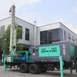 Plataforma de Perforación Hidráulica Montada en Camión de 460 m, Máquina Perforadora de Pozos de <span class=keywords><strong>Agua</strong></span> con Motor Diésel - Product Image 3