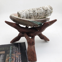 CELION Vente en gros de bols en sauge blanche, coquillages marins, décoration d'intérieur, coquillages d'ormeau naturels chinois