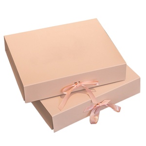 Premium Foldable Paper Packaging Gift <b>Box</b> Manufacturer for Underwear <b>Socks</b> Bra Underwear Gift <b>Box</b> with Ribbon and Gift Handbag - Product Image 2