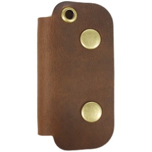 Wholesale Genuine <strong>Crazy</strong> Horse Leather Storage Holder <strong>Earphone</strong> Cable Holder Usb Charger Wire Cord Organizer Headphone Clip - Product Image 5