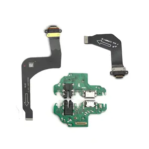 Kabel Flex Papan Konektor Port Pengisi Daya Dock USB Mikrofon Mic Asli untuk Huawei P30 P20 P10 P9 P40 Lite Suku Cadang Perbaikan