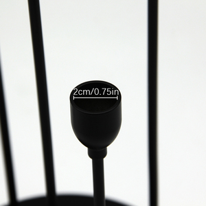 Bougeoirs coniques à 5 bras en métal noir centre de table de noël et chandeliers de décoration de la maison pour mariage - Product Image 3