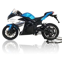 Moto électrique puissante à grandes roues, moteur brushless 72V 3000W/5000W/10000W, vitesse maximale >80 km/h et autonomie de 80 km