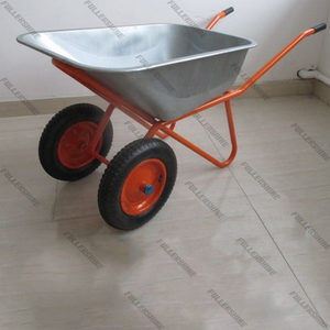 Carretilla de rueda galvanizada MODELO DE Rusia WB6211 con rueda doble 4,00-6 - Product Image 4