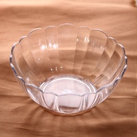 Bol à salade créatif jetable, écologique, résistant à la chaleur, non toxique, en plastique épaissi, transparent, compatible lave-vaisselle, pour hôtel