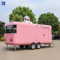 Rimorchio per Fast Food CAMPTRL, Cucina Mobile, Food Truck per Tacos, Carretto dei Gelati, Rimorchio per Catering Completamente Attrezzato