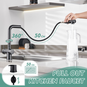 2 Modes <b>Spray</b> Pull Down Design Washing Helper Tap 304 Stainless Steel pull down kitchen faucet - Product Image 3