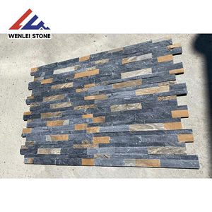 Pannelli in Pietra Naturale per Rivestimento Muri, Ardesia Effetto Ruggine per Giardino - Product Image 5