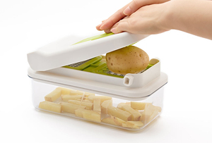 Outil multifonctionnel en plastique pour fruits, accessoires de cuisine et de maison, trancheuse, hachoir à légumes et à oignons, vente en gros - Product Image 2