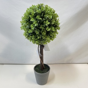 Petit Buis Artificiel Topiaire Boule Arbre pour Extérieur Maison Jardin Plastique Faux Conservé Herbe <span class=keywords><strong>Arbuste</strong></span> pour Aménagement Paysager Partie - Product Image 4