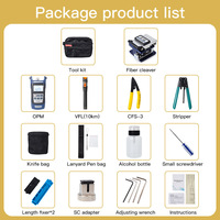 Kit d'outils de fibre optique FTTH FC-6S, cisaille à fibre optique, puissancemètre optique, localisateur de défauts visuels 15 mW, équipement optique
