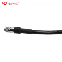 كابل توصيل رغوي 1/2 بوصة UHF PL-259 ذكر إلى UHF PL259 ذكر، كابل خارجي من البولي إيثيلين، تجميعة كابل صلب فائق المرونة 1/2 بوصة