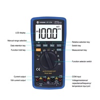 Multimètre numérique automatique SUNSHINE DT-17N avec écran LCD, testeur d'instruments numériques automatiques pour outils de réparation de téléphones