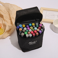 Ensemble de marqueurs de dessin d'art fin, double pointe, à base d'alcool huileux, stylos d'aquarelle, stylos de dessin pour étudiants, enfants, anime