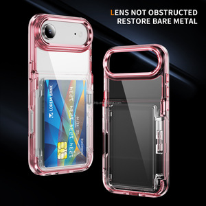 Titulaire de la carte Lady New Mobile Articles en vrac Lots en gros Transparent Dernière conception étui pour <span class=keywords><strong>Iphone</strong></span> 17 Pro Filles Couverture de téléphone portable - Product Image 3